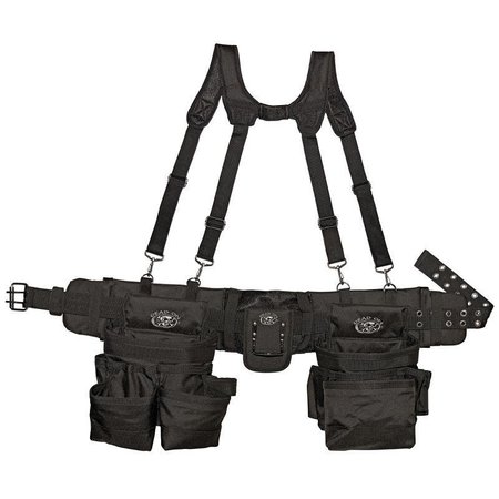 DEAD ON Tool Rig with Suspenders, Poly Fabric, Black, 30Pocket DO-FR